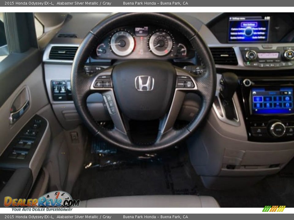 2015 Honda Odyssey EX-L Alabaster Silver Metallic / Gray Photo #5