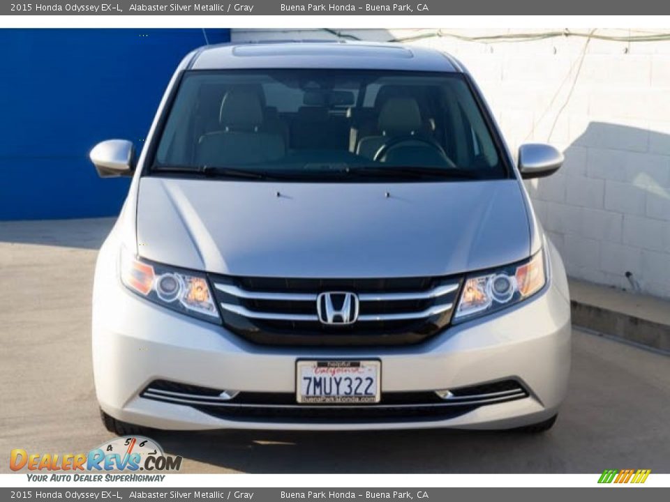 2015 Honda Odyssey EX-L Alabaster Silver Metallic / Gray Photo #7