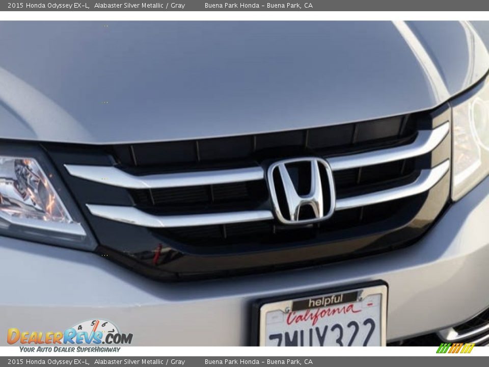 2015 Honda Odyssey EX-L Alabaster Silver Metallic / Gray Photo #8