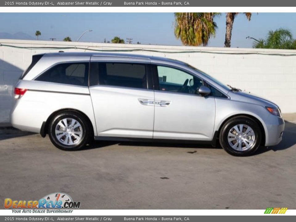 2015 Honda Odyssey EX-L Alabaster Silver Metallic / Gray Photo #9