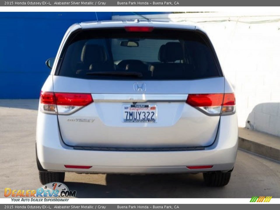 2015 Honda Odyssey EX-L Alabaster Silver Metallic / Gray Photo #10