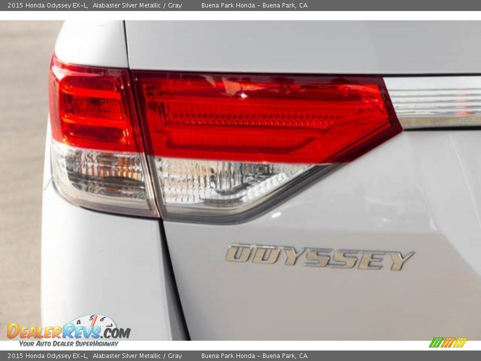 2015 Honda Odyssey EX-L Alabaster Silver Metallic / Gray Photo #11