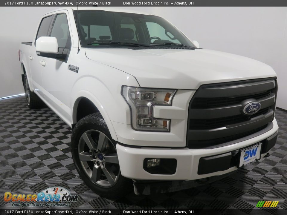 2017 Ford F150 Lariat SuperCrew 4X4 Oxford White / Black Photo #1