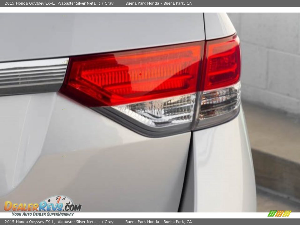 2015 Honda Odyssey EX-L Alabaster Silver Metallic / Gray Photo #12