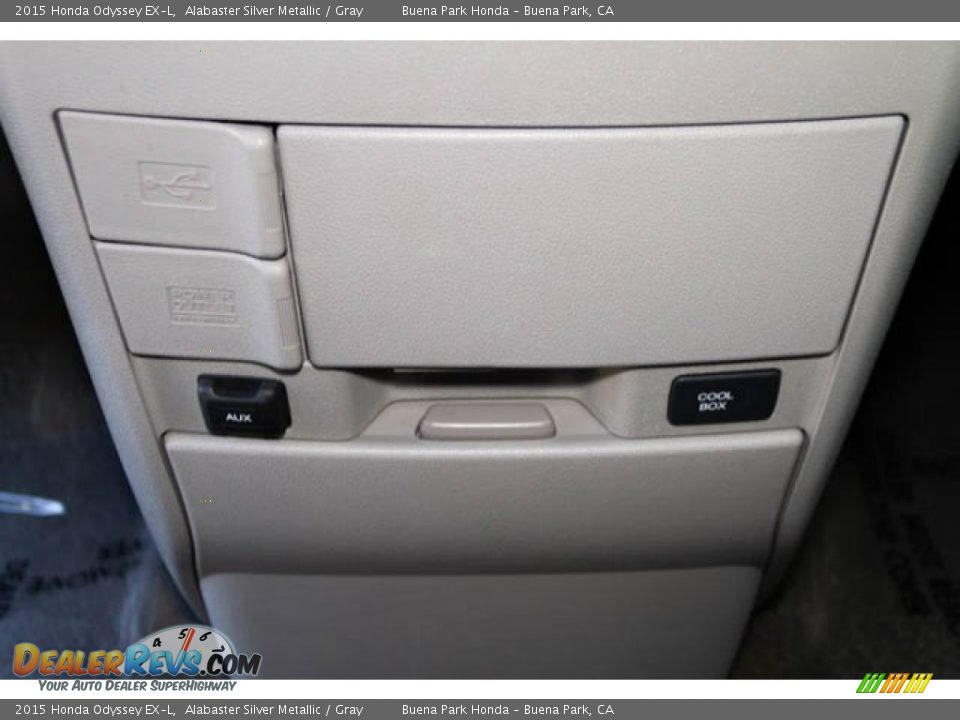 2015 Honda Odyssey EX-L Alabaster Silver Metallic / Gray Photo #15