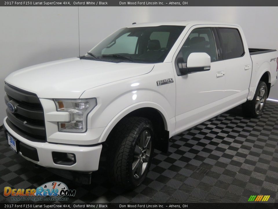 2017 Ford F150 Lariat SuperCrew 4X4 Oxford White / Black Photo #6