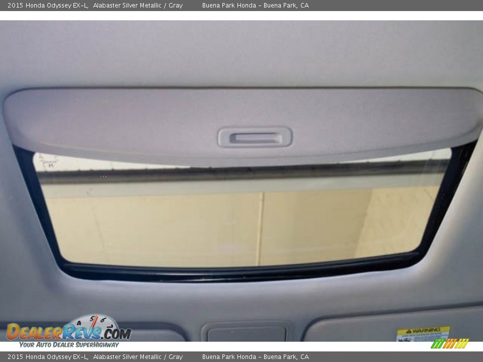 2015 Honda Odyssey EX-L Alabaster Silver Metallic / Gray Photo #17