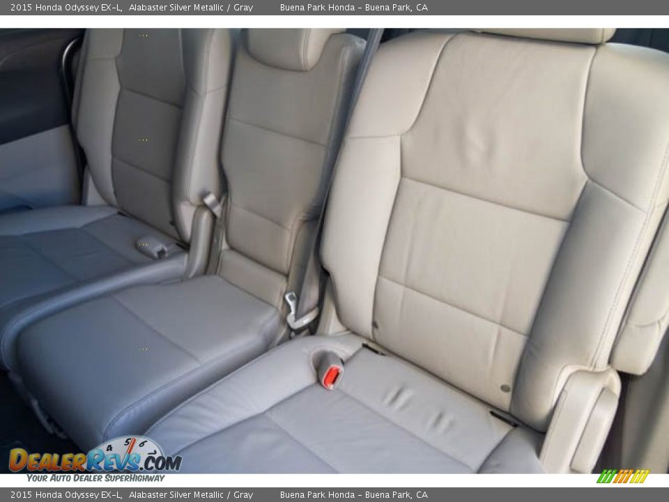 2015 Honda Odyssey EX-L Alabaster Silver Metallic / Gray Photo #18