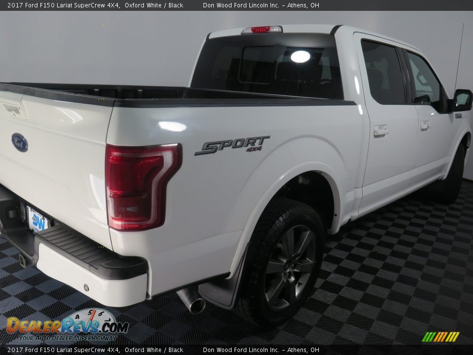 2017 Ford F150 Lariat SuperCrew 4X4 Oxford White / Black Photo #9