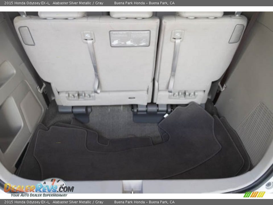 2015 Honda Odyssey EX-L Alabaster Silver Metallic / Gray Photo #20