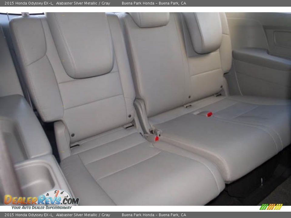 2015 Honda Odyssey EX-L Alabaster Silver Metallic / Gray Photo #21