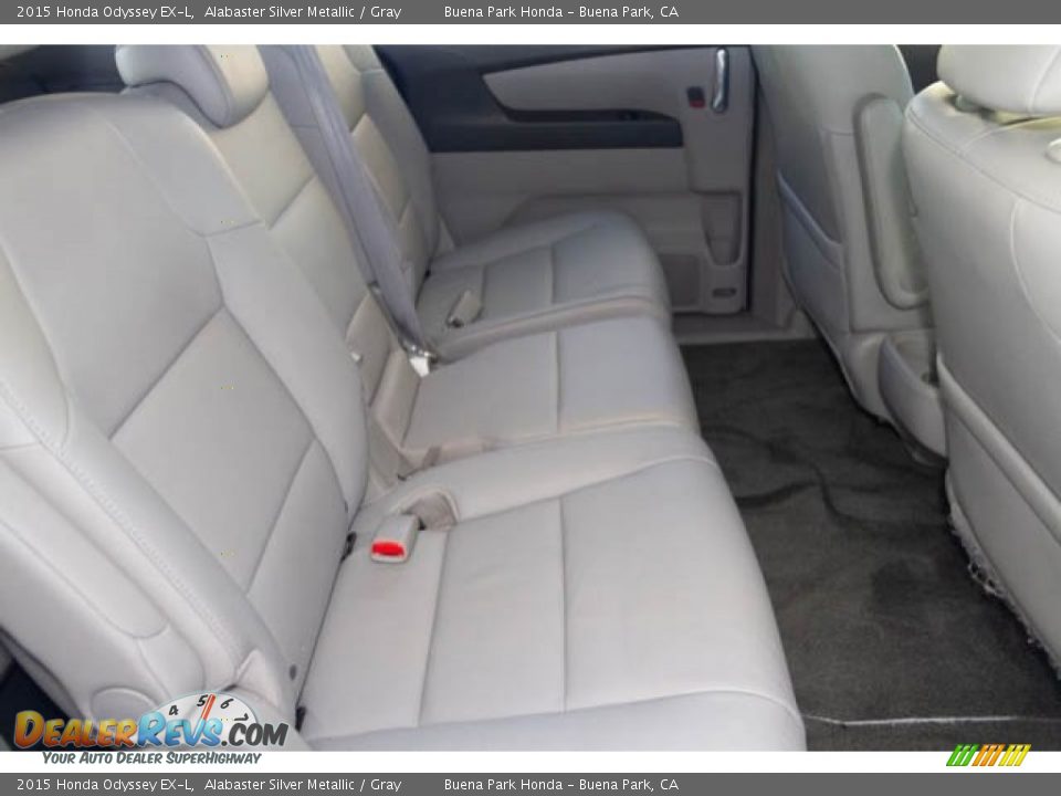 2015 Honda Odyssey EX-L Alabaster Silver Metallic / Gray Photo #22