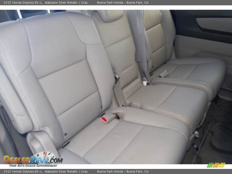 2015 Honda Odyssey EX-L Alabaster Silver Metallic / Gray Photo #23