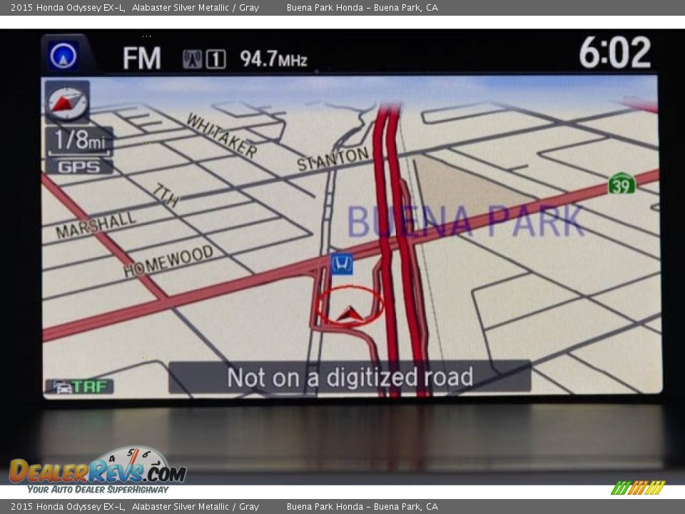 2015 Honda Odyssey EX-L Alabaster Silver Metallic / Gray Photo #27