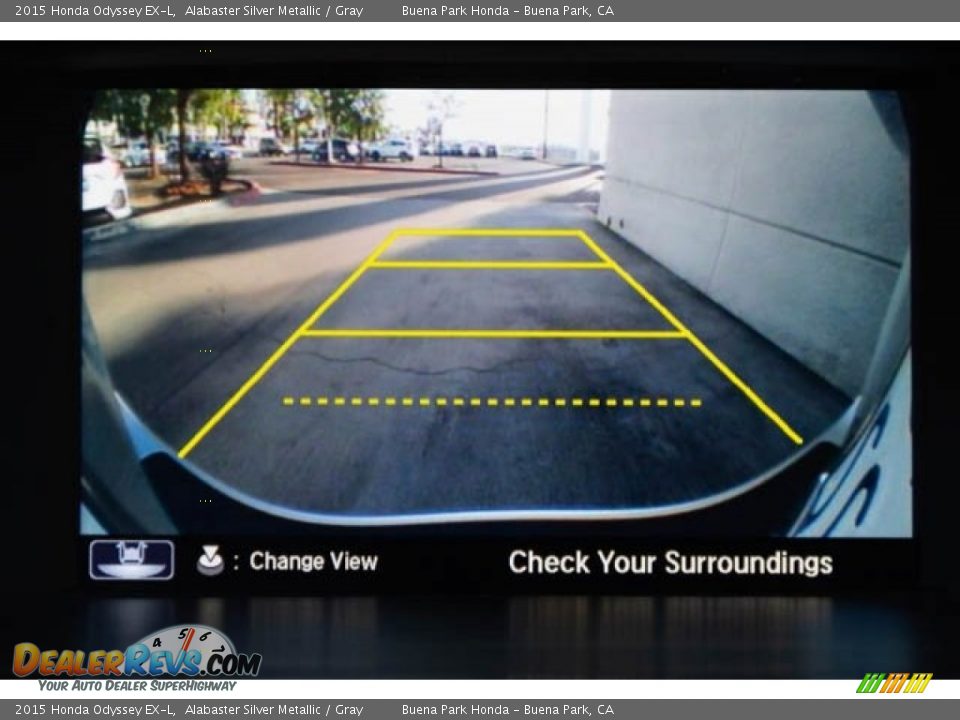 2015 Honda Odyssey EX-L Alabaster Silver Metallic / Gray Photo #28