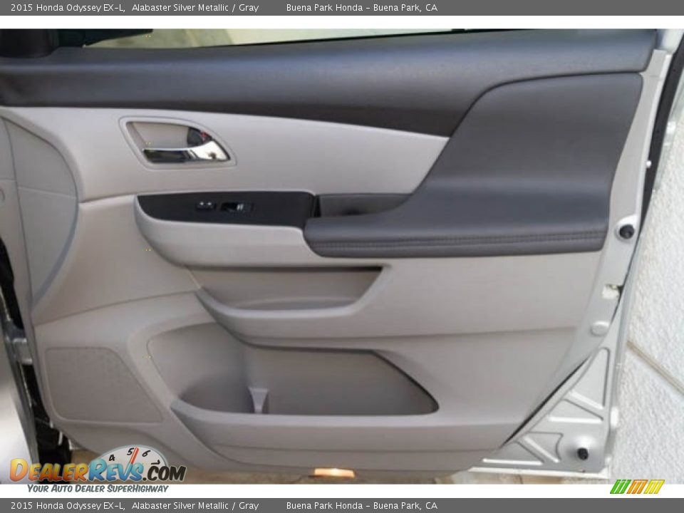 2015 Honda Odyssey EX-L Alabaster Silver Metallic / Gray Photo #33
