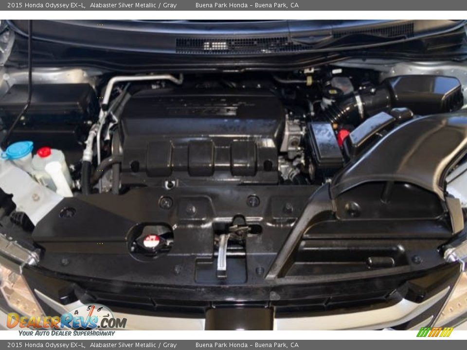 2015 Honda Odyssey EX-L Alabaster Silver Metallic / Gray Photo #34
