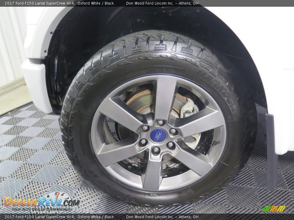 2017 Ford F150 Lariat SuperCrew 4X4 Oxford White / Black Photo #22