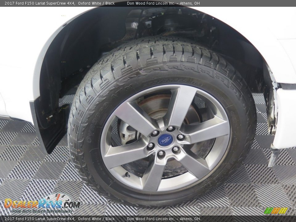 2017 Ford F150 Lariat SuperCrew 4X4 Oxford White / Black Photo #23
