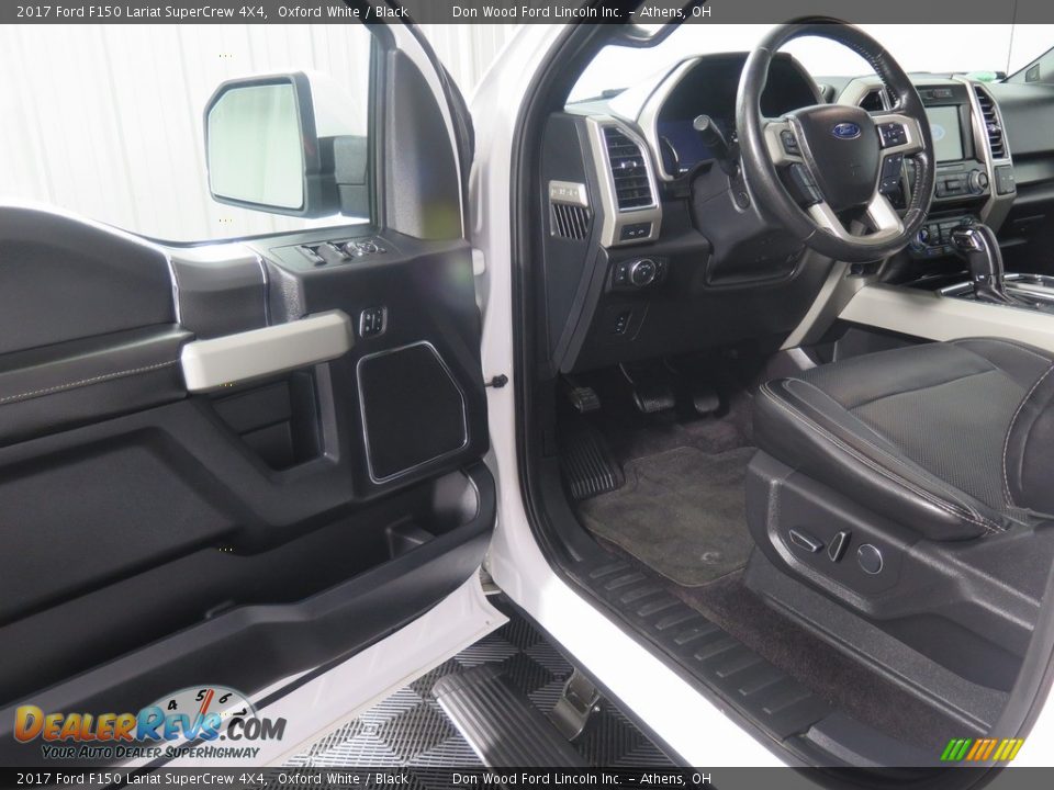 2017 Ford F150 Lariat SuperCrew 4X4 Oxford White / Black Photo #26