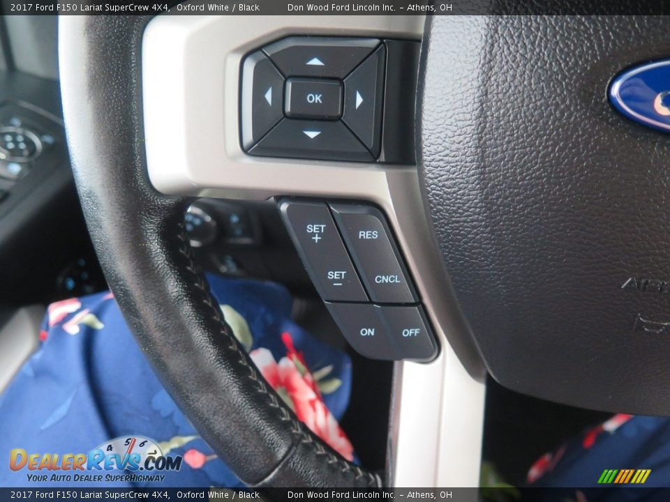 2017 Ford F150 Lariat SuperCrew 4X4 Oxford White / Black Photo #31