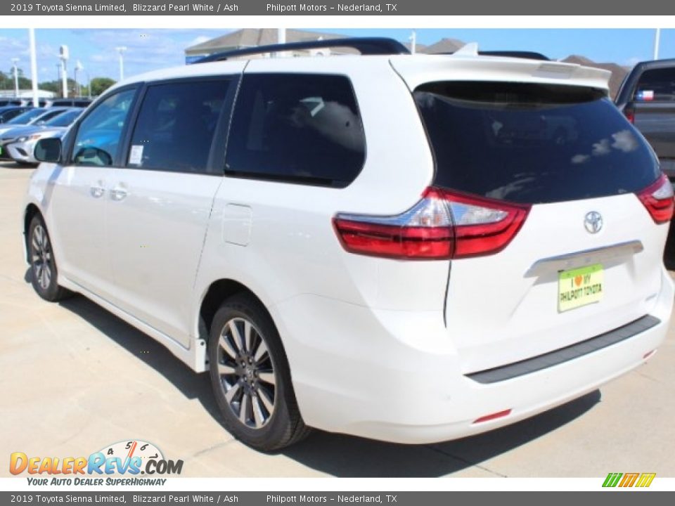 2019 Toyota Sienna Limited Blizzard Pearl White / Ash Photo #6