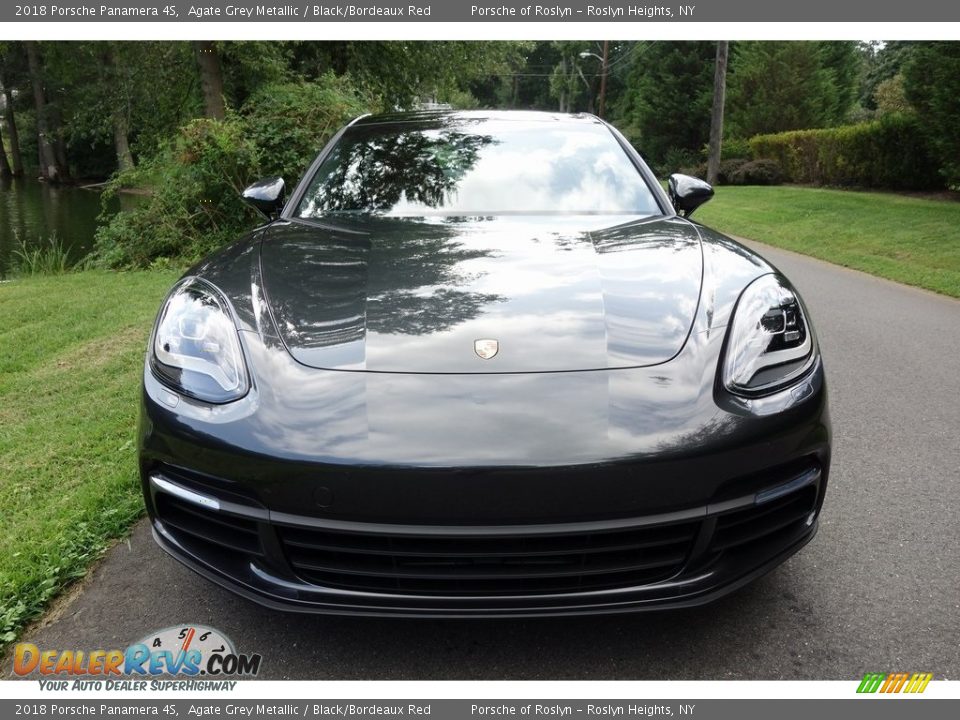 2018 Porsche Panamera 4S Agate Grey Metallic / Black/Bordeaux Red Photo #2