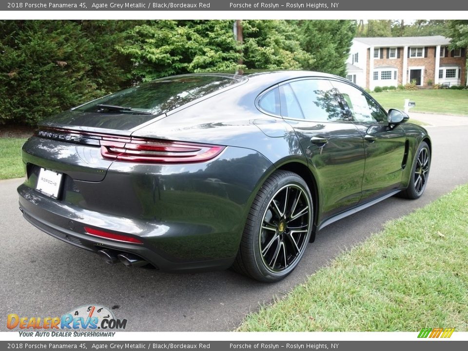2018 Porsche Panamera 4S Agate Grey Metallic / Black/Bordeaux Red Photo #4