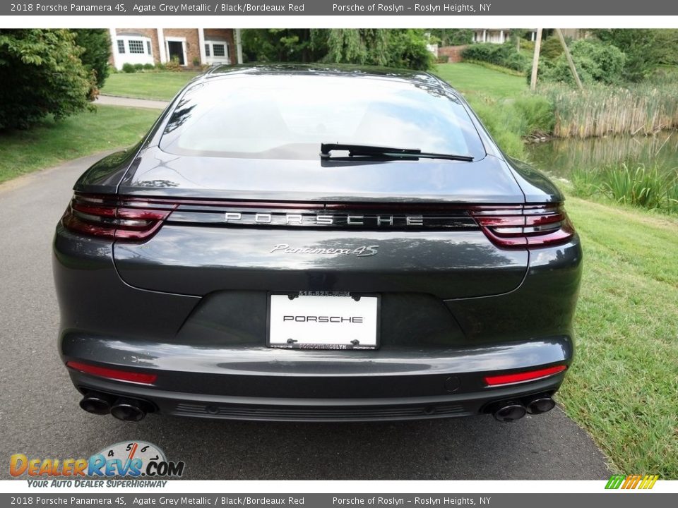 2018 Porsche Panamera 4S Agate Grey Metallic / Black/Bordeaux Red Photo #5