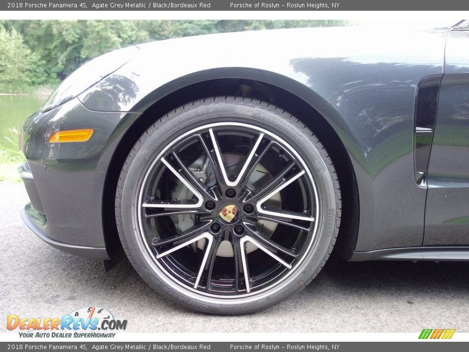 2018 Porsche Panamera 4S Agate Grey Metallic / Black/Bordeaux Red Photo #9