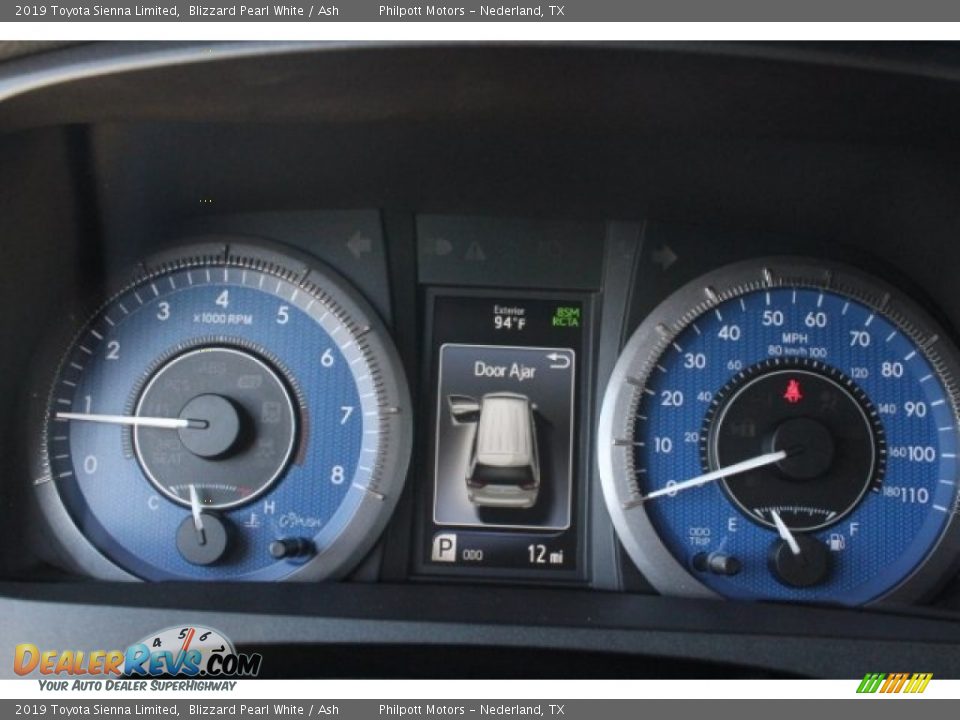 2019 Toyota Sienna Limited Blizzard Pearl White / Ash Photo #22