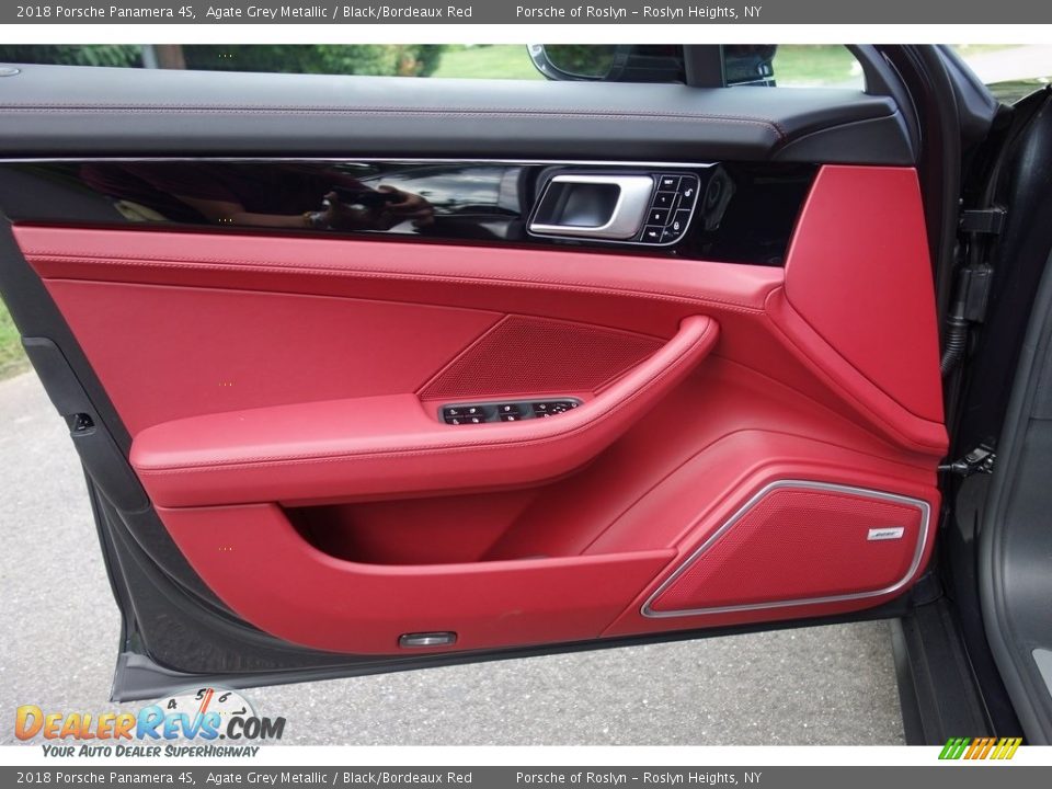 2018 Porsche Panamera 4S Agate Grey Metallic / Black/Bordeaux Red Photo #11