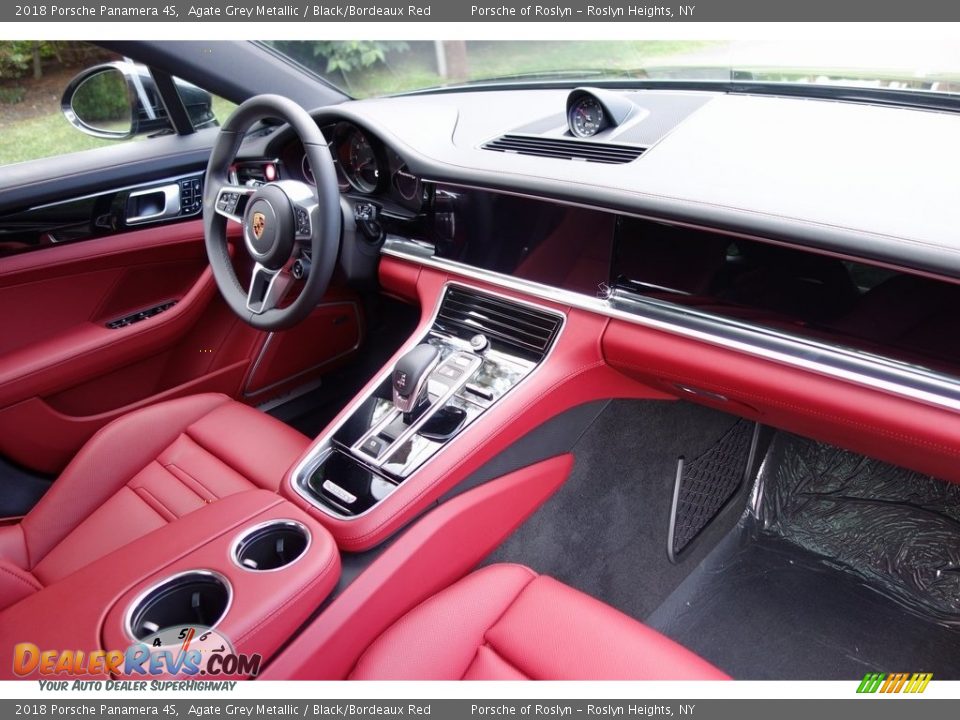 2018 Porsche Panamera 4S Agate Grey Metallic / Black/Bordeaux Red Photo #16