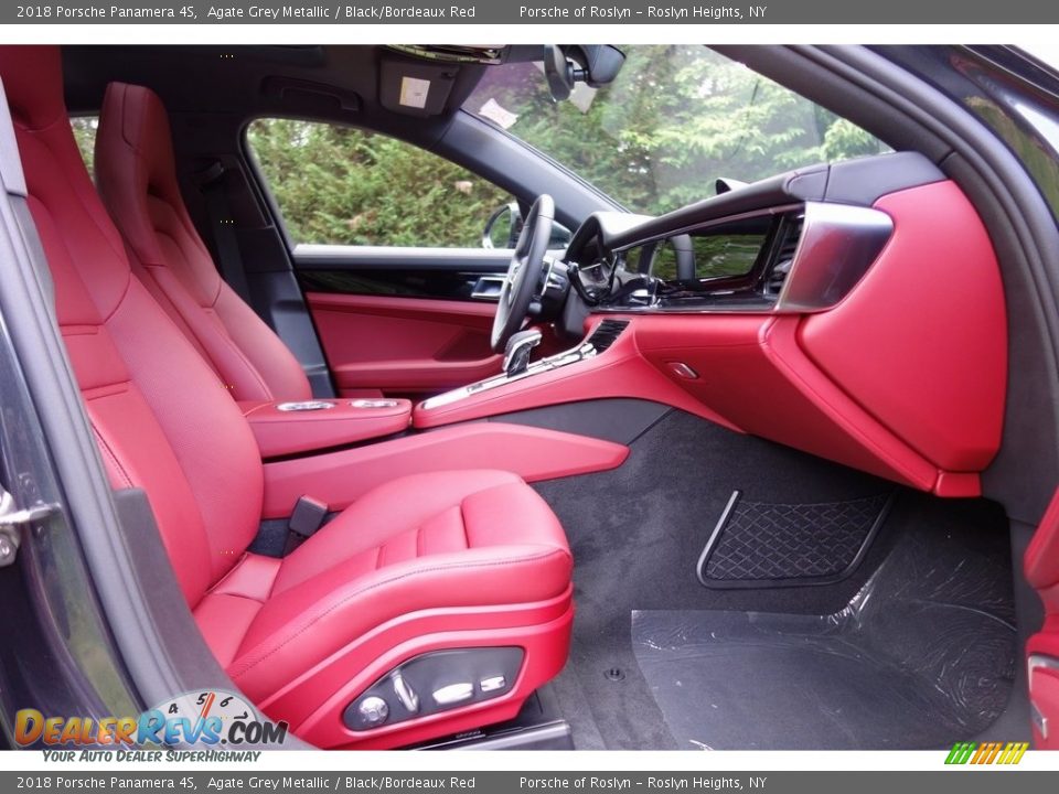 2018 Porsche Panamera 4S Agate Grey Metallic / Black/Bordeaux Red Photo #18