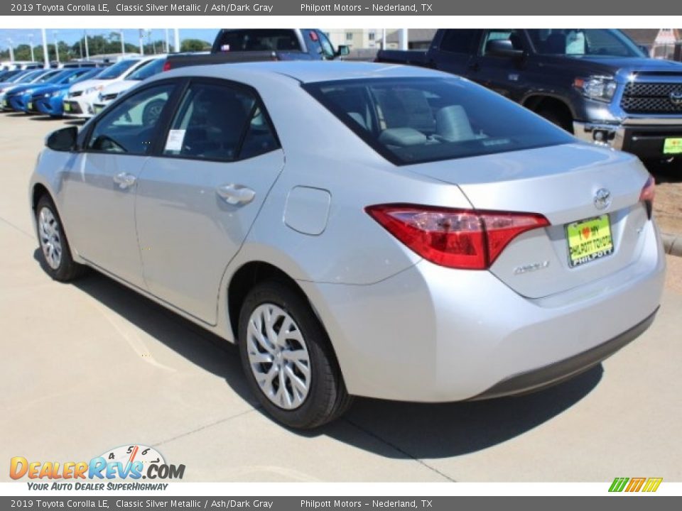 2019 Toyota Corolla LE Classic Silver Metallic / Ash/Dark Gray Photo #6