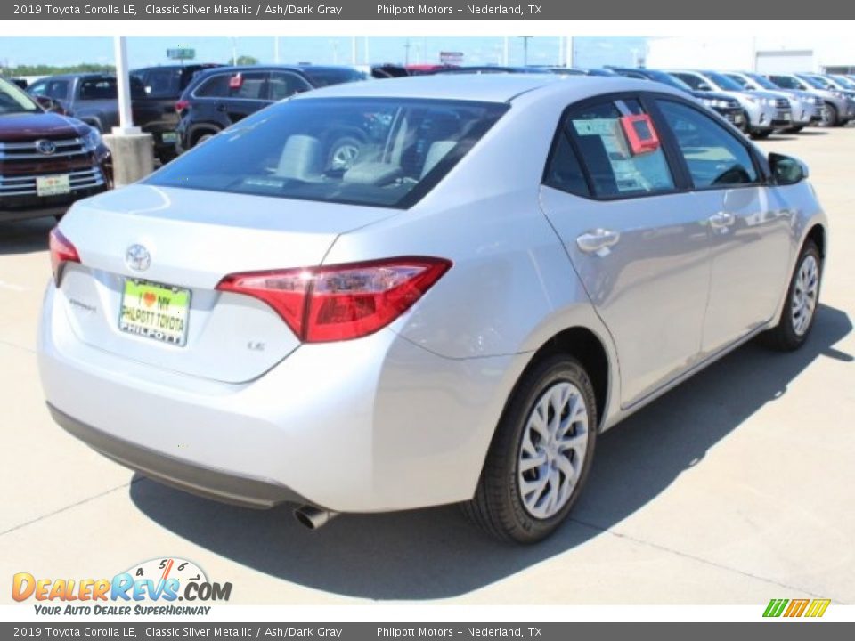 2019 Toyota Corolla LE Classic Silver Metallic / Ash/Dark Gray Photo #8