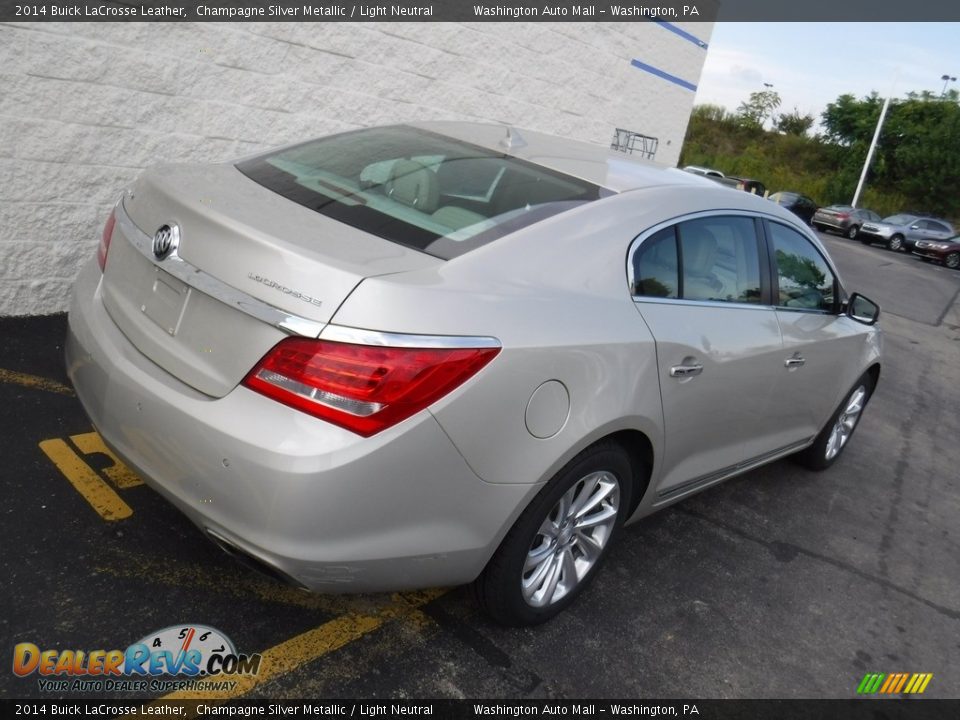 2014 Buick LaCrosse Leather Champagne Silver Metallic / Light Neutral Photo #8