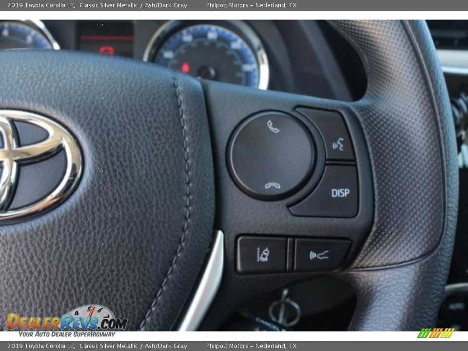 2019 Toyota Corolla LE Classic Silver Metallic / Ash/Dark Gray Photo #19