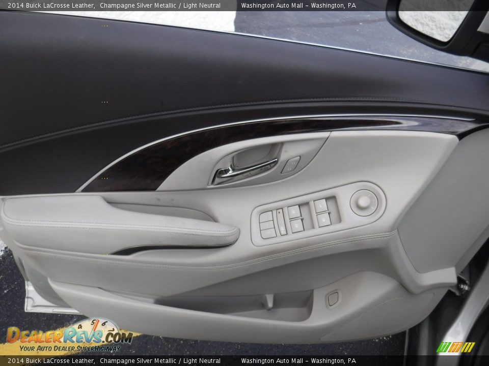 2014 Buick LaCrosse Leather Champagne Silver Metallic / Light Neutral Photo #12