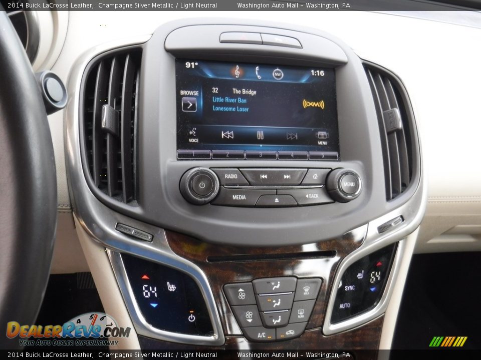 2014 Buick LaCrosse Leather Champagne Silver Metallic / Light Neutral Photo #14