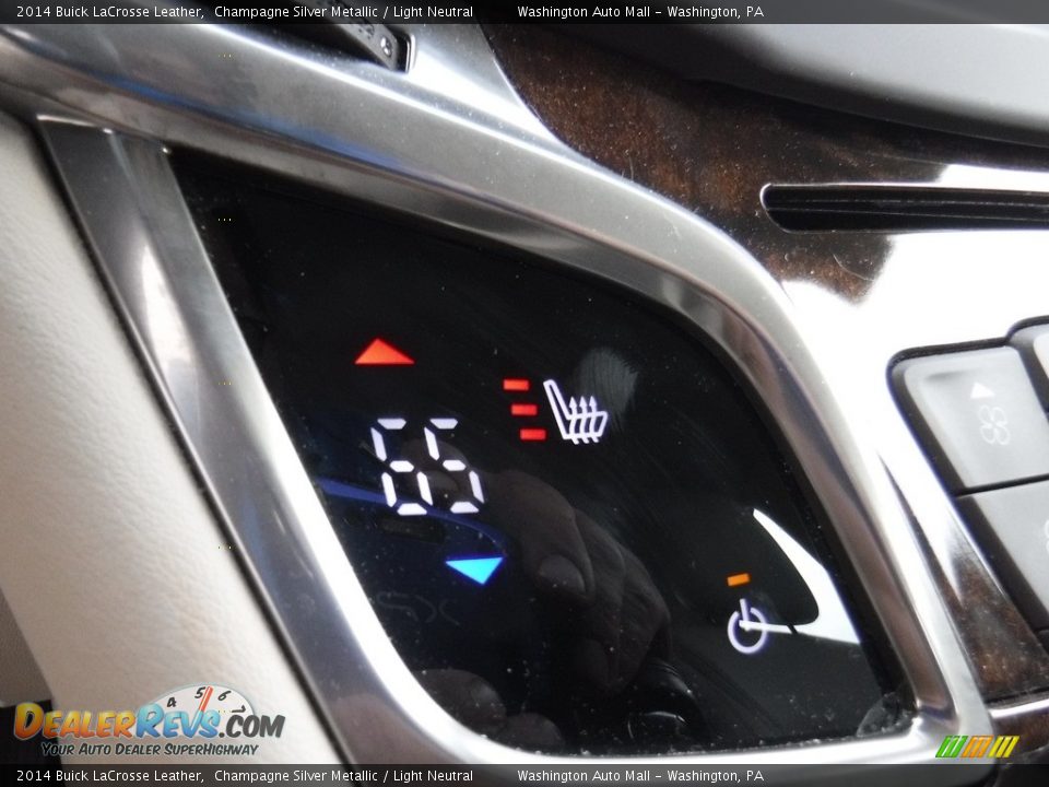 2014 Buick LaCrosse Leather Champagne Silver Metallic / Light Neutral Photo #16