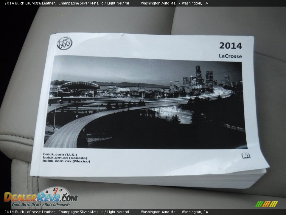 2014 Buick LaCrosse Leather Champagne Silver Metallic / Light Neutral Photo #22
