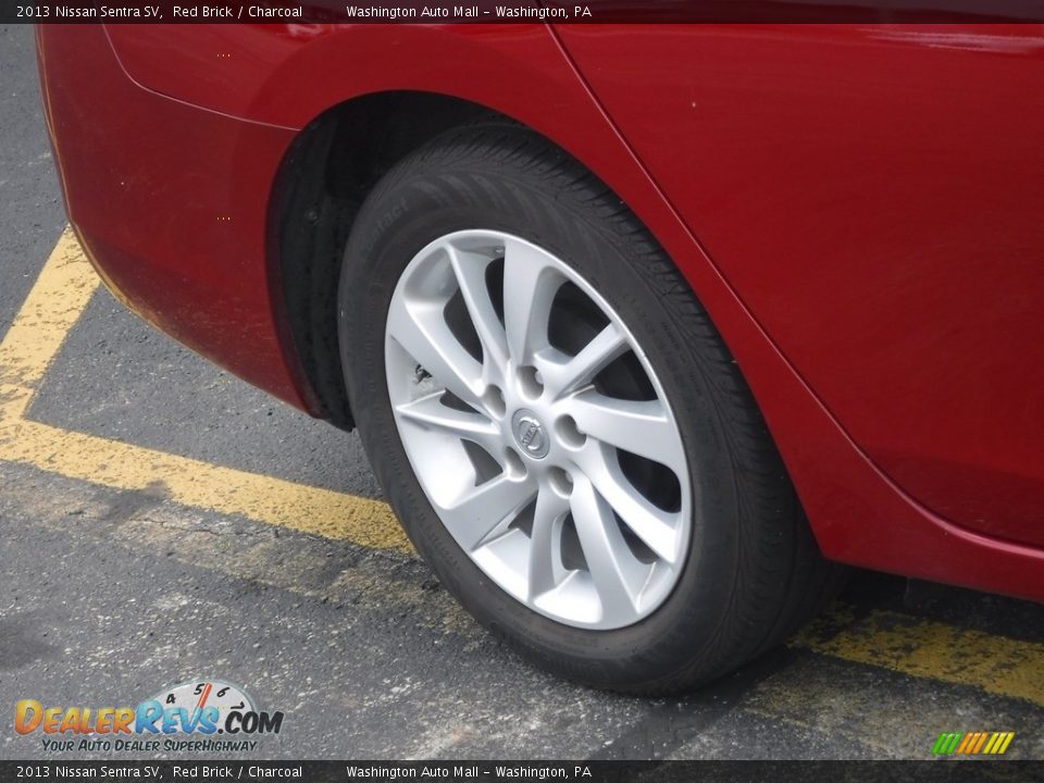 2013 Nissan Sentra SV Red Brick / Charcoal Photo #3