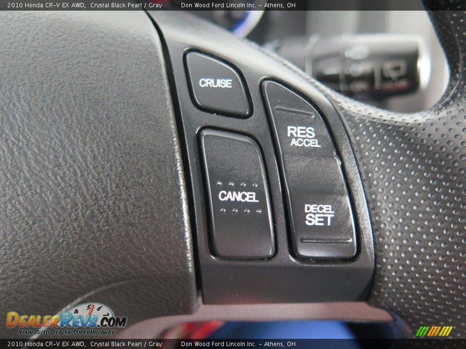 2010 Honda CR-V EX AWD Crystal Black Pearl / Gray Photo #33
