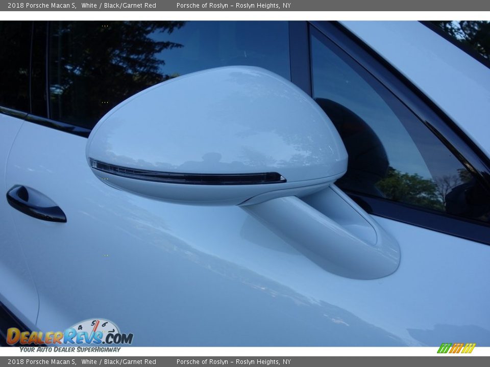 2018 Porsche Macan S White / Black/Garnet Red Photo #10