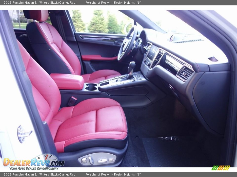 2018 Porsche Macan S White / Black/Garnet Red Photo #16