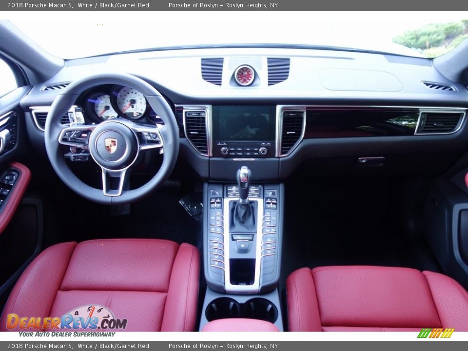 2018 Porsche Macan S White / Black/Garnet Red Photo #18