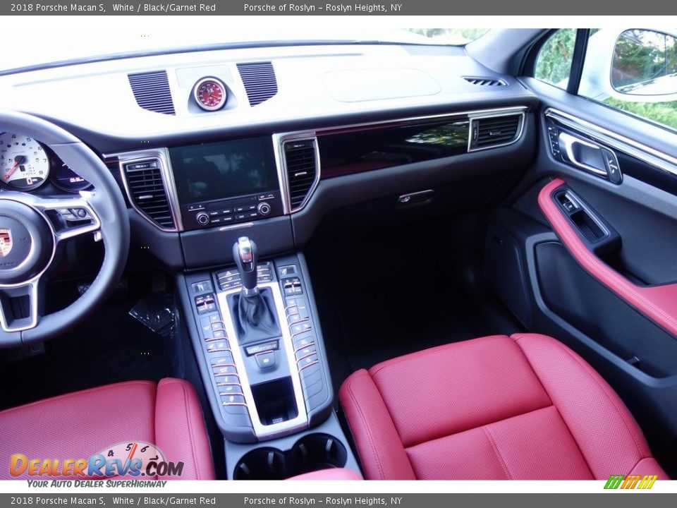 2018 Porsche Macan S White / Black/Garnet Red Photo #19