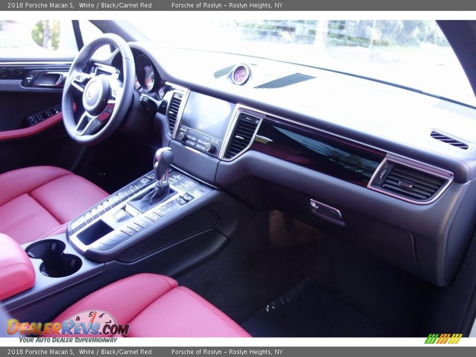2018 Porsche Macan S White / Black/Garnet Red Photo #20