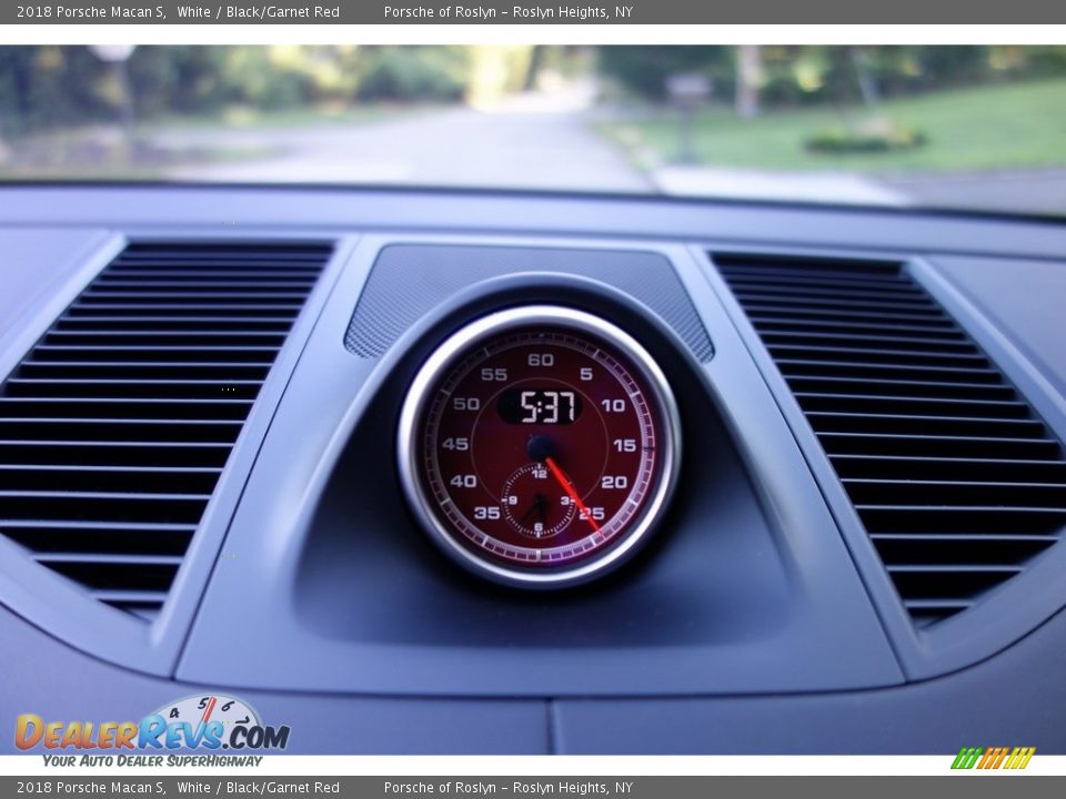 2018 Porsche Macan S White / Black/Garnet Red Photo #26